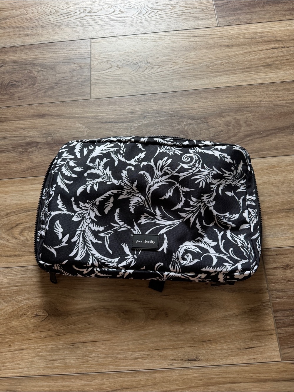 Vera Bradley Black & White Floral Toile Cosmetic Organizer